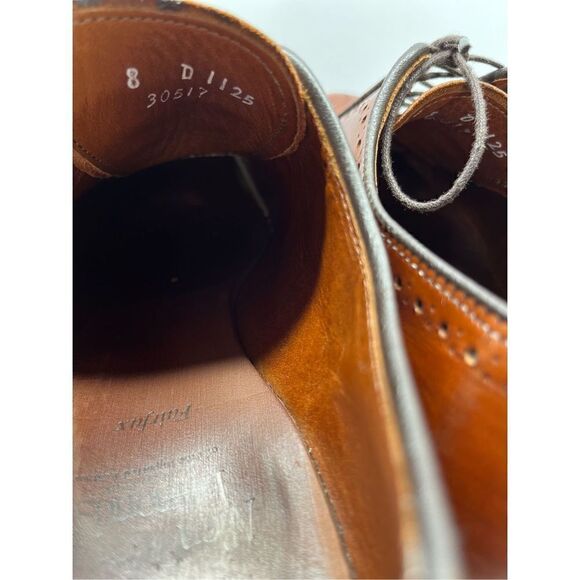 Allen Edmonds Fairfax Walnut Whole Cut Brogue Oxford Dress Shoes Size 8D main image 6
